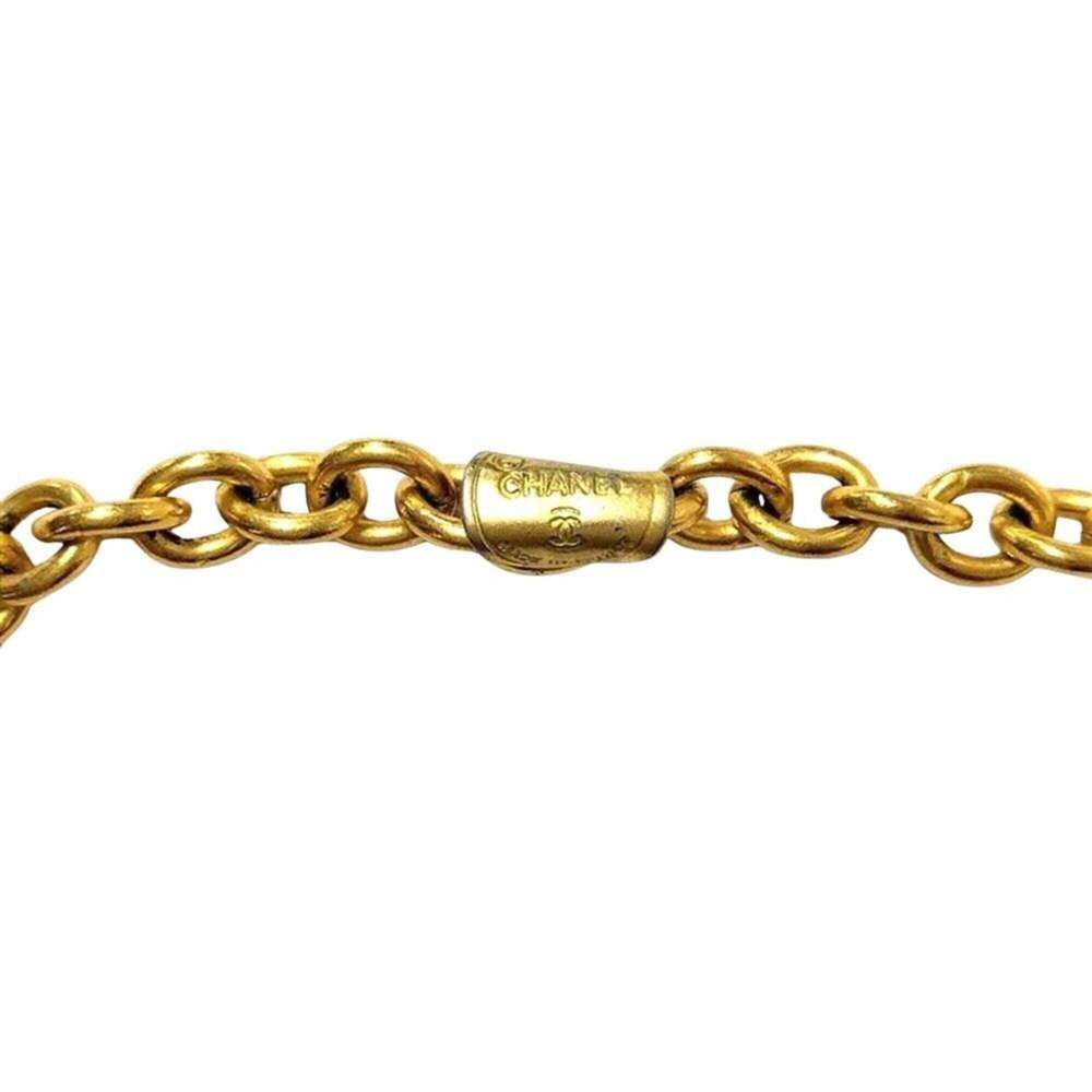 CHANEL Vintage Gold Logo Necklace - Picture 4 of 8